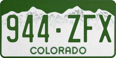 CO license plate 944ZFX