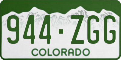 CO license plate 944ZGG