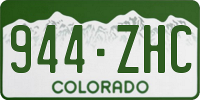 CO license plate 944ZHC