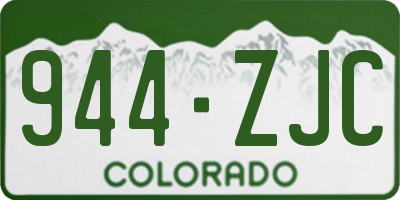 CO license plate 944ZJC