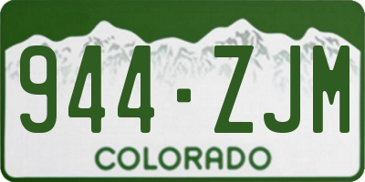 CO license plate 944ZJM