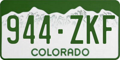 CO license plate 944ZKF