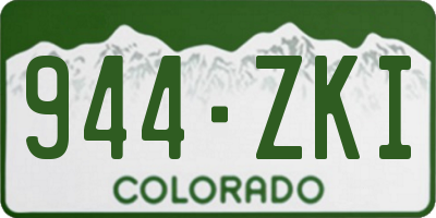 CO license plate 944ZKI