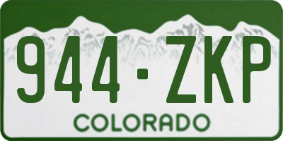 CO license plate 944ZKP