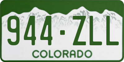 CO license plate 944ZLL