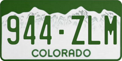 CO license plate 944ZLM