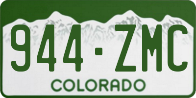 CO license plate 944ZMC