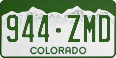 CO license plate 944ZMD