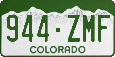 CO license plate 944ZMF