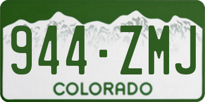 CO license plate 944ZMJ