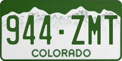 CO license plate 944ZMT