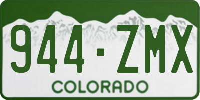 CO license plate 944ZMX