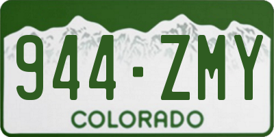 CO license plate 944ZMY