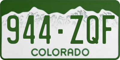 CO license plate 944ZQF