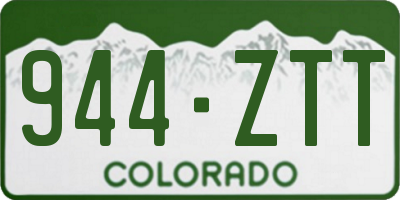 CO license plate 944ZTT