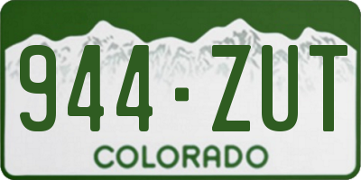 CO license plate 944ZUT