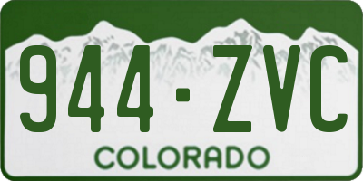 CO license plate 944ZVC