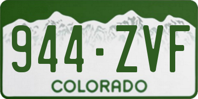 CO license plate 944ZVF