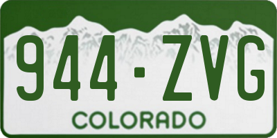 CO license plate 944ZVG
