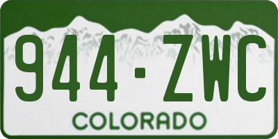 CO license plate 944ZWC