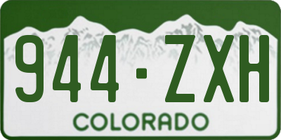 CO license plate 944ZXH