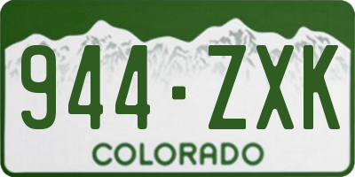 CO license plate 944ZXK
