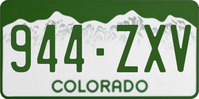 CO license plate 944ZXV