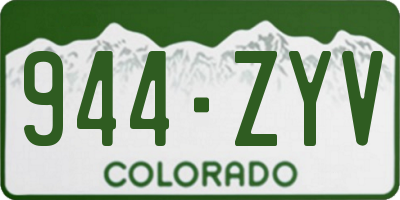 CO license plate 944ZYV