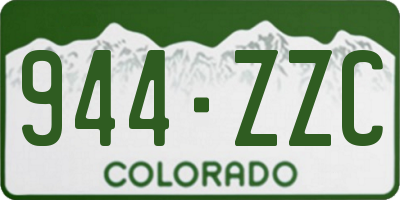 CO license plate 944ZZC