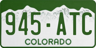 CO license plate 945ATC