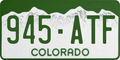 CO license plate 945ATF