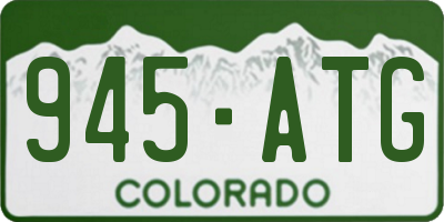 CO license plate 945ATG