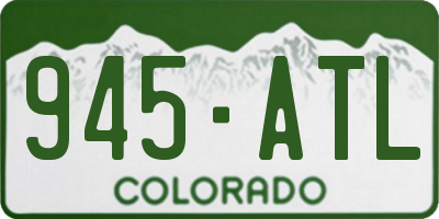 CO license plate 945ATL