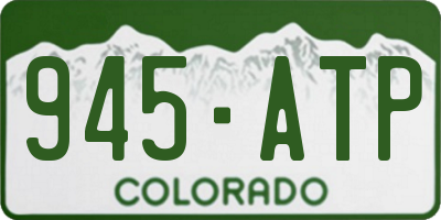 CO license plate 945ATP