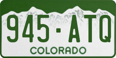 CO license plate 945ATQ