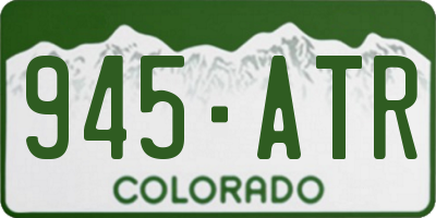 CO license plate 945ATR