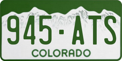 CO license plate 945ATS
