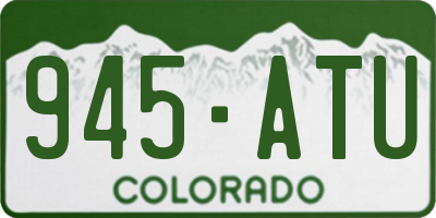CO license plate 945ATU