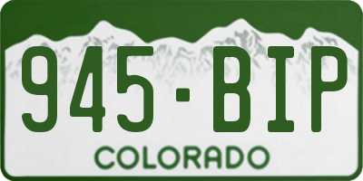 CO license plate 945BIP