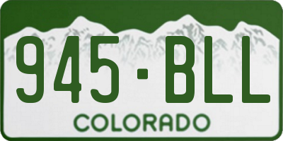 CO license plate 945BLL