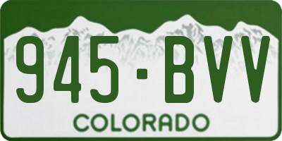 CO license plate 945BVV