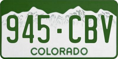 CO license plate 945CBV