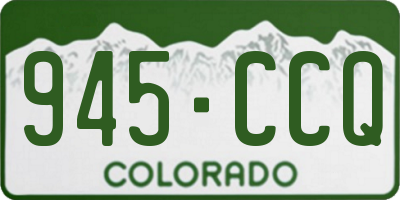 CO license plate 945CCQ