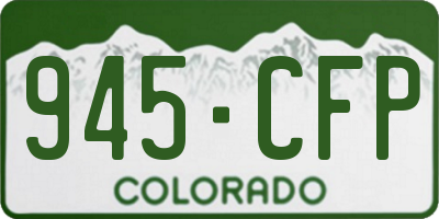CO license plate 945CFP