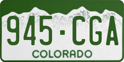 CO license plate 945CGA
