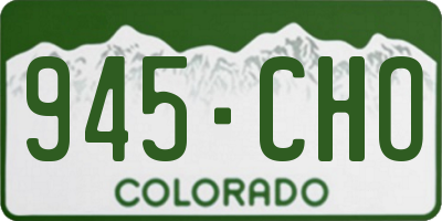 CO license plate 945CHO