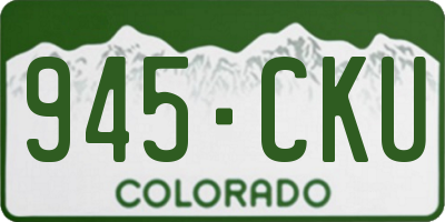 CO license plate 945CKU