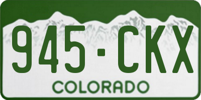 CO license plate 945CKX