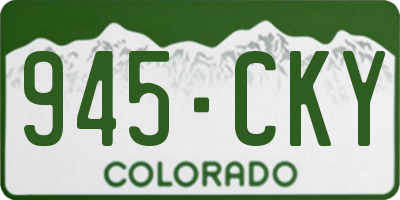 CO license plate 945CKY