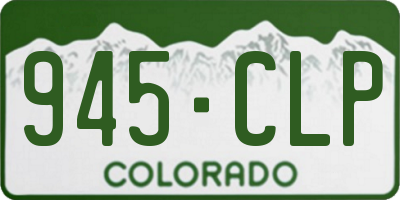 CO license plate 945CLP